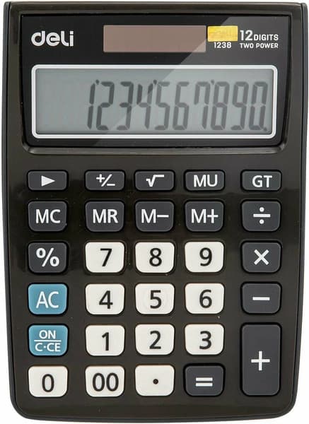Калькулятор Deli E1238black
