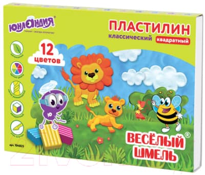 Пластилин Юнландия Веселый шмель 104823
