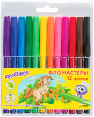 Фломастеры Юнландия Уроки рисования / 151416