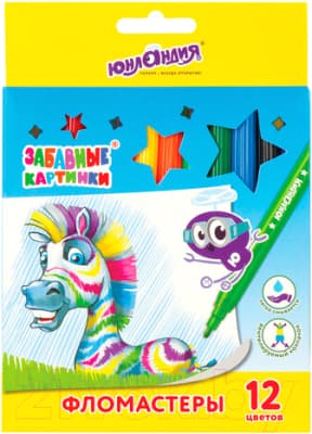 Фломастеры Юнландия Забавные картинки / 151678