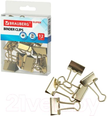 Зажим для бумаги Brauberg Extra / 229586 4