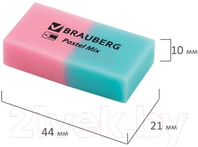Набор ластиков Brauberg Pastel Mix / 229597 7
