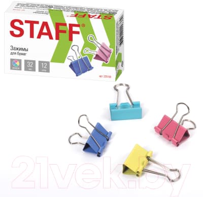 Зажим для бумаги Staff Profit / 225158 2