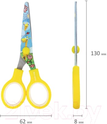 Ножницы канцелярские Brauberg Kid Series Жирафы / 232269 10
