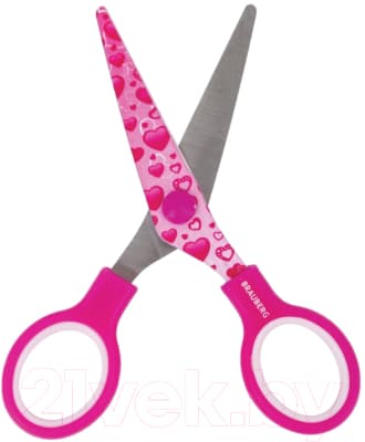 Ножницы канцелярские Brauberg Kid Series Сердечки / 232275 5