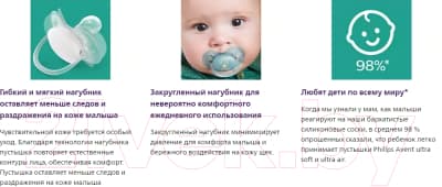 Пустышка Philips AVENT Ultra Soft SCF528/01 4