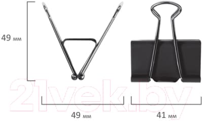 Зажим для бумаги Brauberg 221538 5