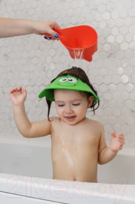 Козырек для мытья головы ROXY-KIDS Зеленая ящерка / RBC-492-G 9