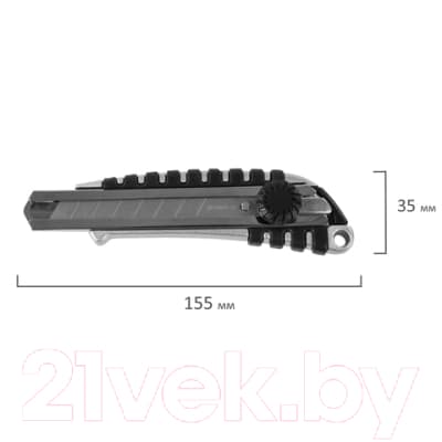 Нож канцелярский Brauberg Metallic / 237159 10