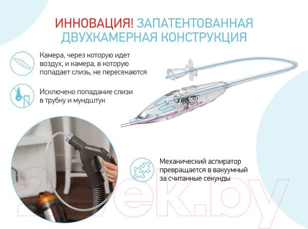 Аспиратор детский ROXY-KIDS Dr.Bunny с адаптером для пылесоса / 6853745 8