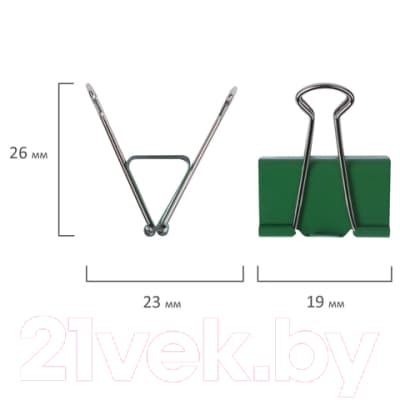 Зажим для бумаги Brauberg 221127 5