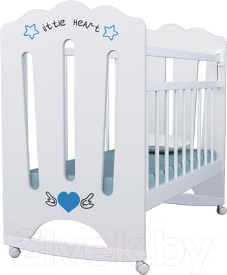 Детская кроватка VDK Little Heart колесо-качалка