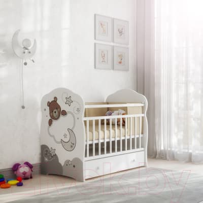Детская кроватка VDK New Teodoro маятник и ящик 3