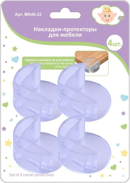Набор накладок защитных для мебели Мультидом MS45-22