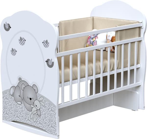 Детская кроватка VDK Sleppy колесо-качалка с маятником