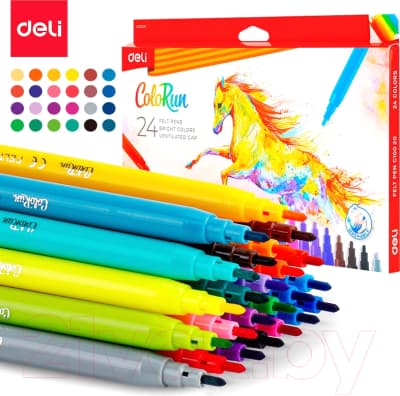 Фломастеры Deli C10020 2