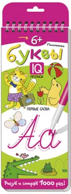 Пропись Айрис-пресс Письменные буквы 6+. Первые слова