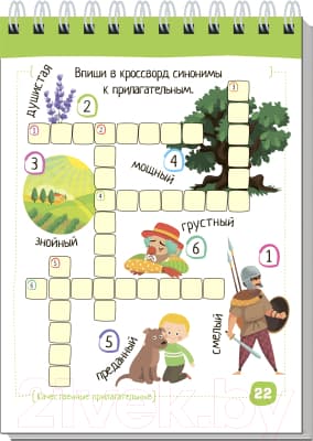 Учебное пособие Айрис-пресс Умный блокнот. Русский язык. Прилагательные без ошибок 3