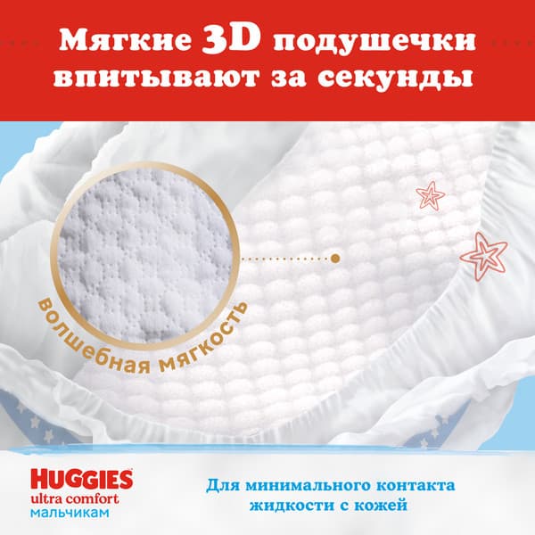 Подгузники детские Huggies Ultra Comfort 4 Disney Box Boy 6