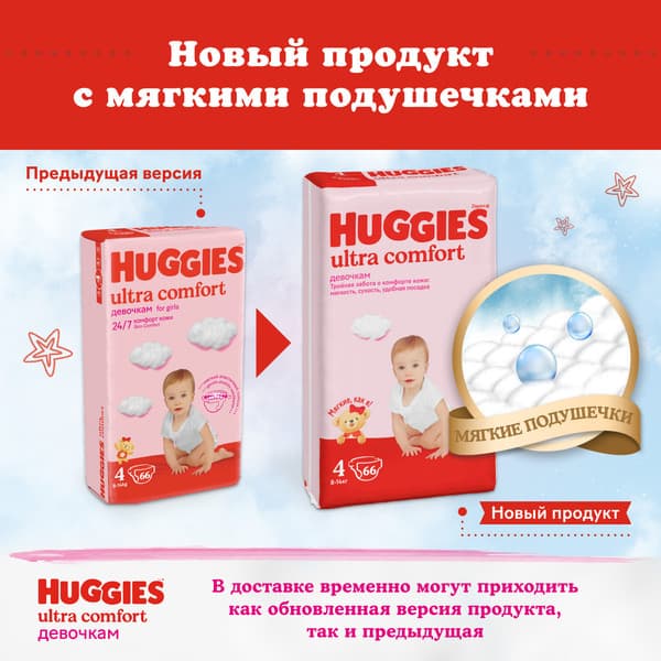 Подгузники детские Huggies Ultra Comfort 4 Disney Box Girl 3