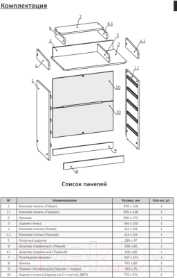 Комод пеленальный Атон Maks 805 с органайзером 2