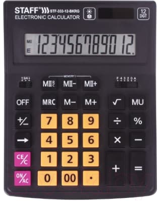 Калькулятор Staff Plus STF-333-BKRG