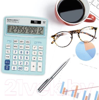 Калькулятор Brauberg Extra Pastel-12-LB / 250486 9