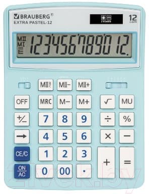 Калькулятор Brauberg Extra Pastel-12-LB / 250486
