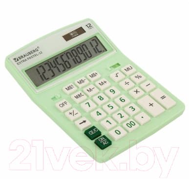 Калькулятор Brauberg Extra Pastel-12-LG / 250488 5