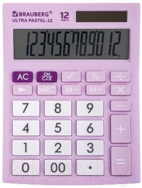 Калькулятор Brauberg Ultra Pastel-12-PR / 250505
