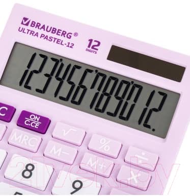 Калькулятор Brauberg Ultra Pastel-12-PR / 250505 4