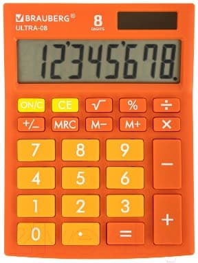 Калькулятор Brauberg Ultra-08-RG / 250511