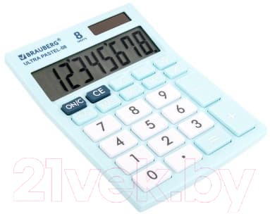 Калькулятор Brauberg Ultra Pastel-08-LB / 250513 5