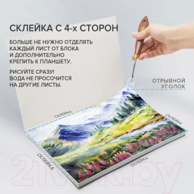 Планшет для акварели Brauberg Art Premiere / 113250 8