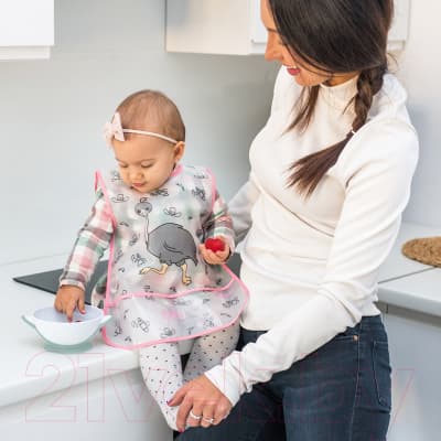 Набор посуды для кормления BabyOno Миска с присоской и ложкой 6м+ / 1063 5