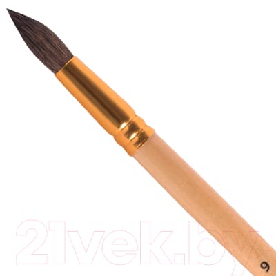 Кисть для рисования Пифагор Беличья №9 / 200823 6