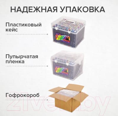 Набор маркеров Brauberg Art Debut Black / 152134 7