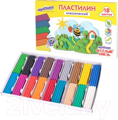 Пластилин Юнландия Веселый шмель / 106432 3