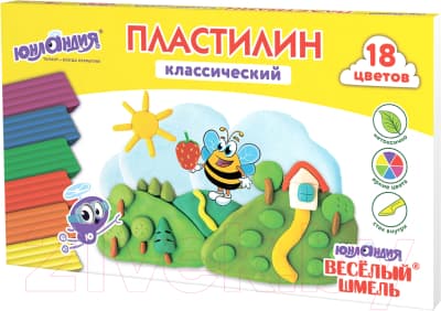Пластилин Юнландия Веселый шмель / 106432