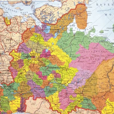 Настенная карта Brauberg Карта России политико-административная / 112395 2