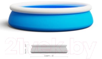 Надувной бассейн Bestway Fast Set 57273 5