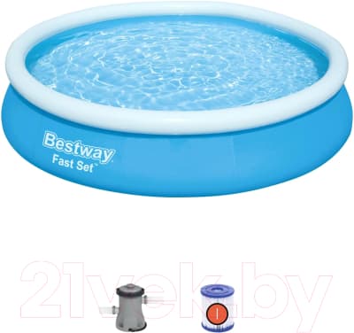 Надувной бассейн Bestway Fast Set 57273 2