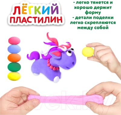 Пластилин легкий Юнландия 105905 6