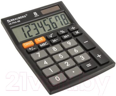 Калькулятор Brauberg Ultra-08-BK / 250507 5