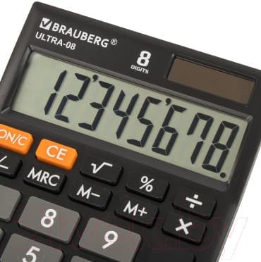 Калькулятор Brauberg Ultra-08-BK / 250507 4