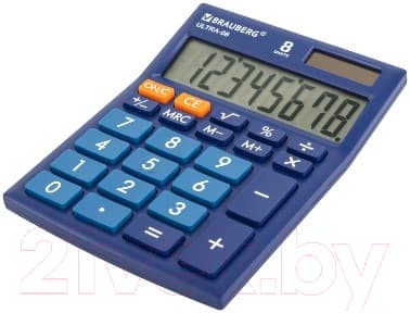 Калькулятор Brauberg Ultra-08-BU / 250508 8