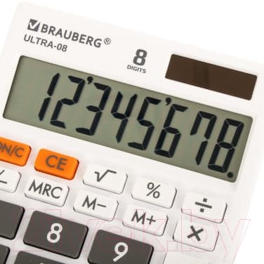 Калькулятор Brauberg Ultra-08-WT / 250512 4