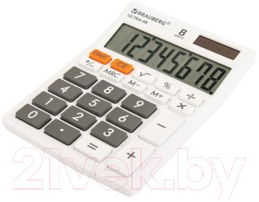 Калькулятор Brauberg Ultra-08-WT / 250512 8