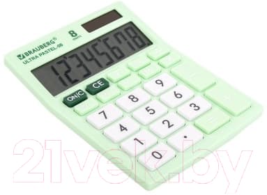 Калькулятор Brauberg Ultra Pastel-08-LG / 250515 5