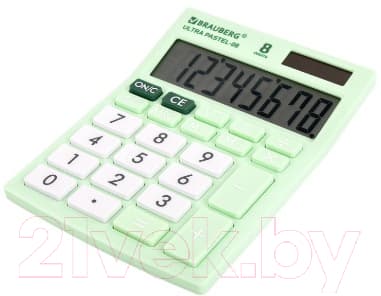 Калькулятор Brauberg Ultra Pastel-08-LG / 250515 8